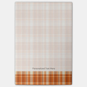 Post-it® Plaid orange