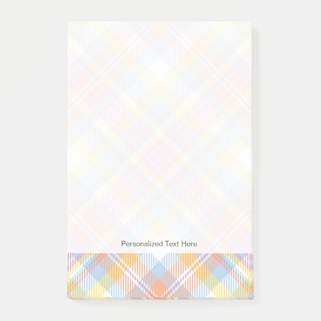 Post-it® Plaid Pastel Stripe (Devant)