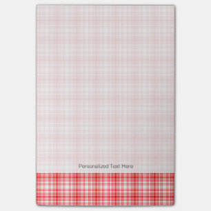 Post-it® Plaid rouge