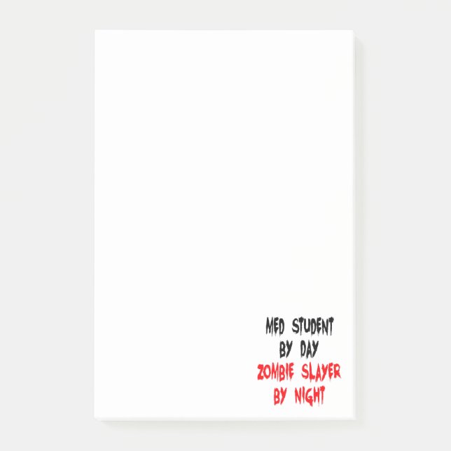 Post-it® Plaisanterie fantôme étudiant Med (Devant)