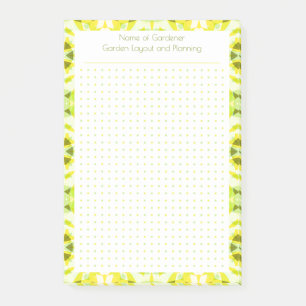 Post-it® Plan d'aménagement du jardin de la grille de point