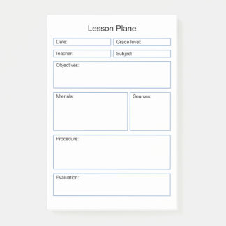 Post-it® plan de leçon simple pour les enseignants