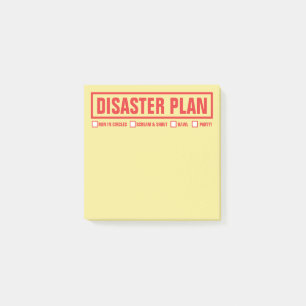 Post-it® Plan" drôle 3" "de catastrophe x3 "