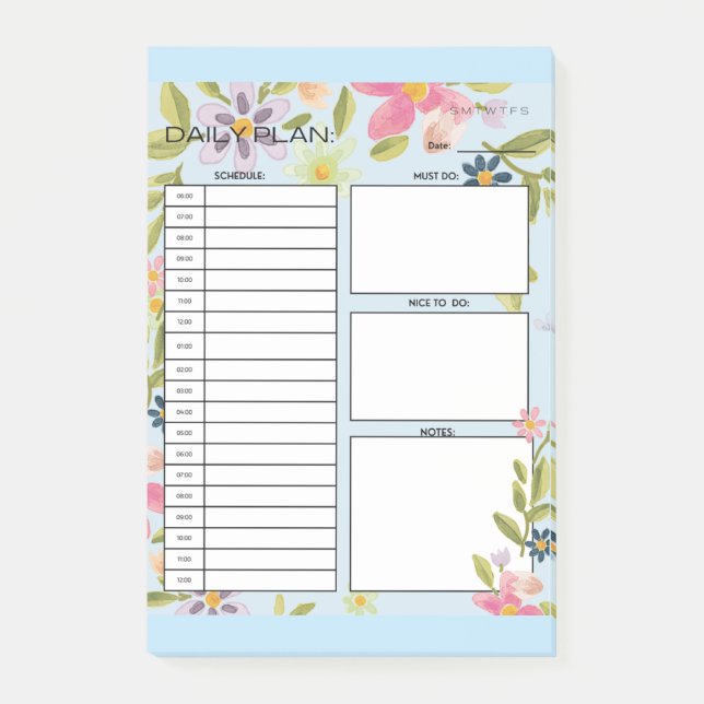 POST-IT® PLAN QUOTIDIEN (Devant)