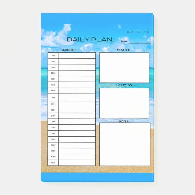 POST-IT® PLAN QUOTIDIEN (Devant)