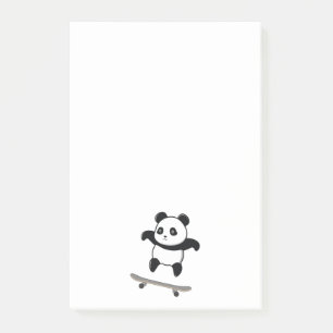 Post-it® Planche à roulettes bébé panda
