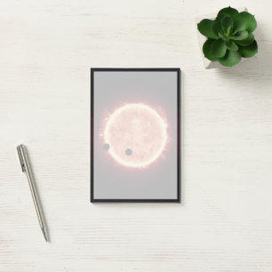 Post-it® Planètes Transitant Red Nwarf Star Dans Trappist-1