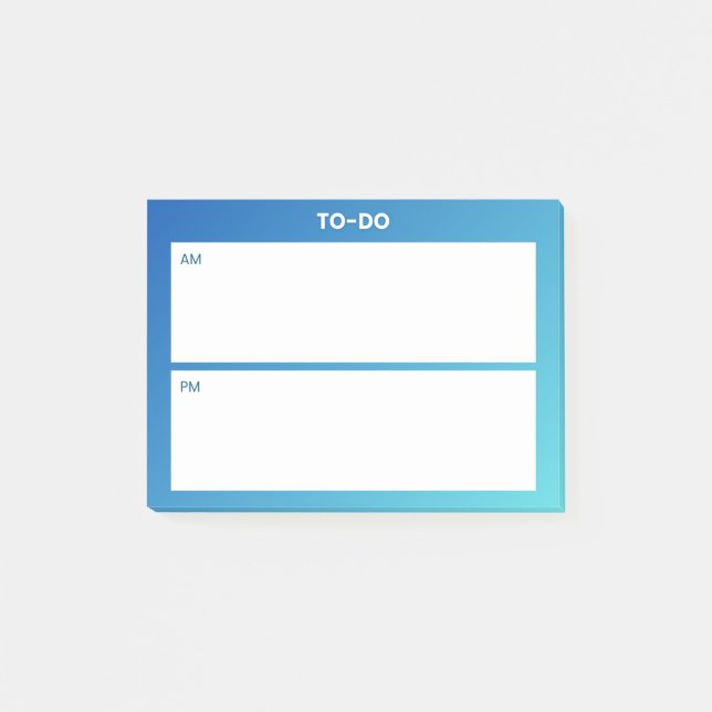 Post-it® Planificateur de note collante AM PM – Concentrati (Devant)