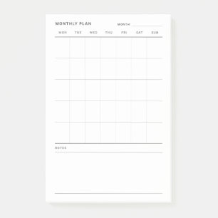 Post-it® Planificateur de vie mensuel