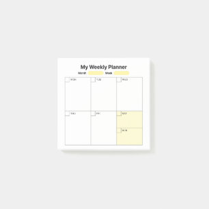 Post-it® Planificateur d'études hebdomadaire