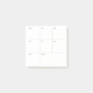 Post-it® Planificateur d'études hebdomadaire