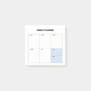 Post-it® Planificateur d'études hebdomadaire