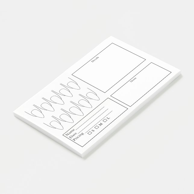 Post-it® Planificateur d'ongles (Incliné)