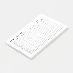 Post-it® Planificateur hebdomadaire minimaliste simple