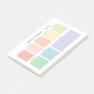 Post-it® Planificateur hebdomadaire minimaliste simple