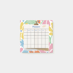 Post-it® Planificateur Mensuel Esthétique Abstrait Coloré 2