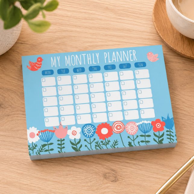 Post-it® Planificateur mensuel ethnique 4x3 (Créateur téléchargé)
