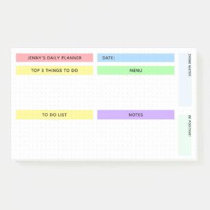 Post-it® Planificateur quotidien coloré