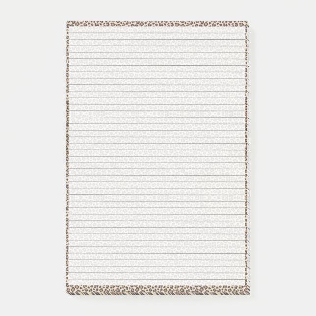 Post-it® Planifiez avec moi | Elégante Cheetah Quotidien Im (Devant)