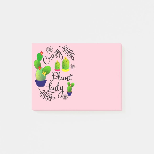 Post-it® Plante folle dame Funny Cactus (Devant)