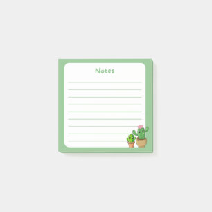 Post-it® Plantes de cactus mignons pointillés