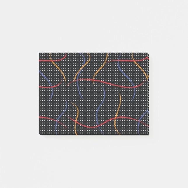 Post-it® Plaque et points de peinture rétro (Devant)