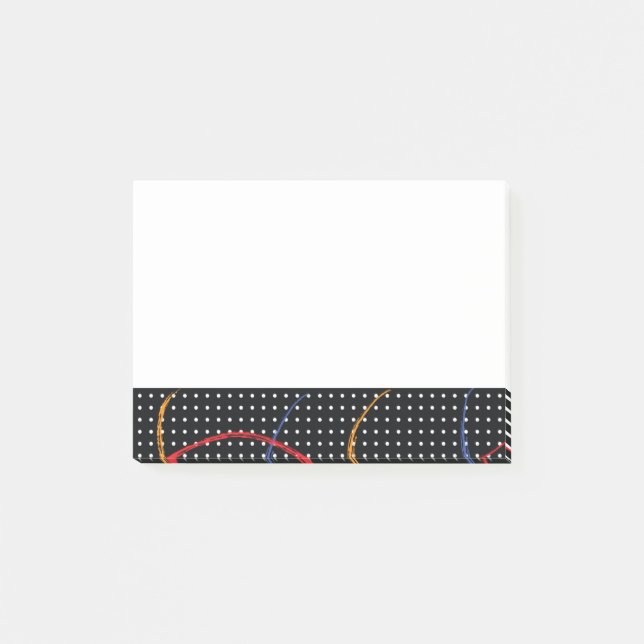 Post-it® Plaque et points de peinture rétro (Devant)