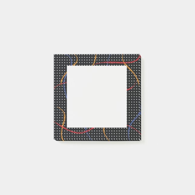 Post-it® Plaque et points de peinture rétro (Devant)