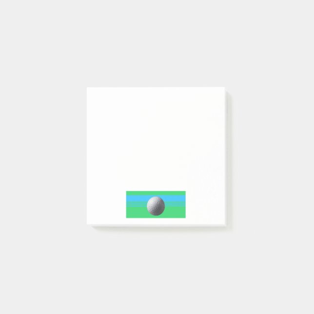Post-it® Plaques de notes blanches de Golf Ball (Devant)
