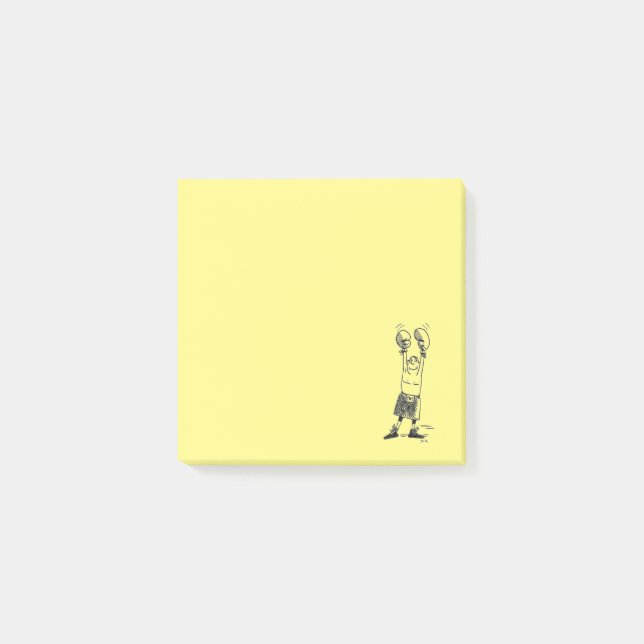 Post-it® Plaques de notes jaunes de la boîte (Devant)