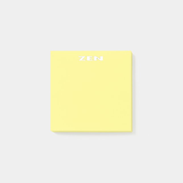 Post-it® Plaques de notes jaunes et blanches Zen (Devant)
