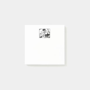 Post-it® Plaquettes de notes blanches de Biker Chick