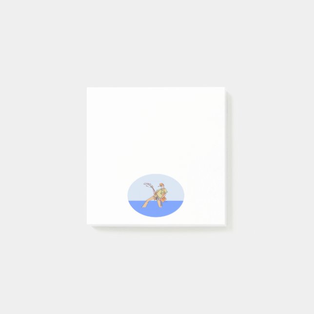 Post-it® Plaquettes de notes blanches du pêcheur (Devant)