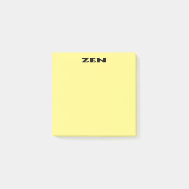 Post-it® Plaquettes de notes jaunes en noir zen (Devant)