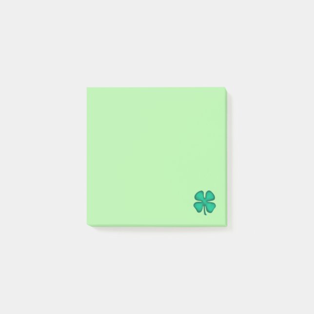 Post-it® Plaquettes de notes Lucky 4 feuilles irlandais Clo (Devant)