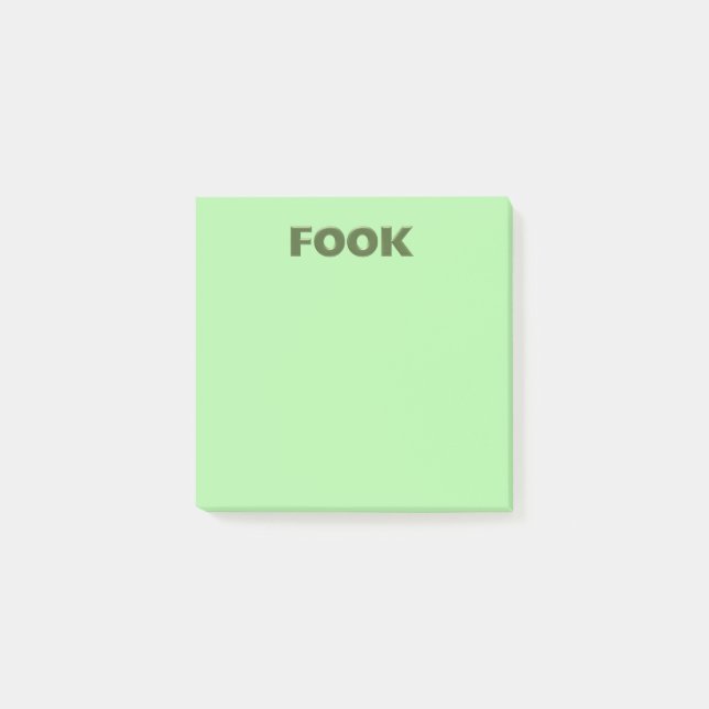 Post-it® Plaquettes de notes vert pâle (Devant)