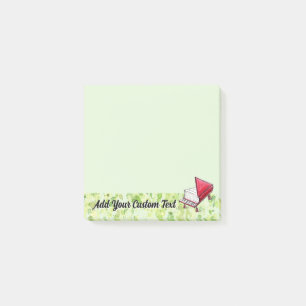 Post-it® Plat vert et croquis de crayon personnalisables Li
