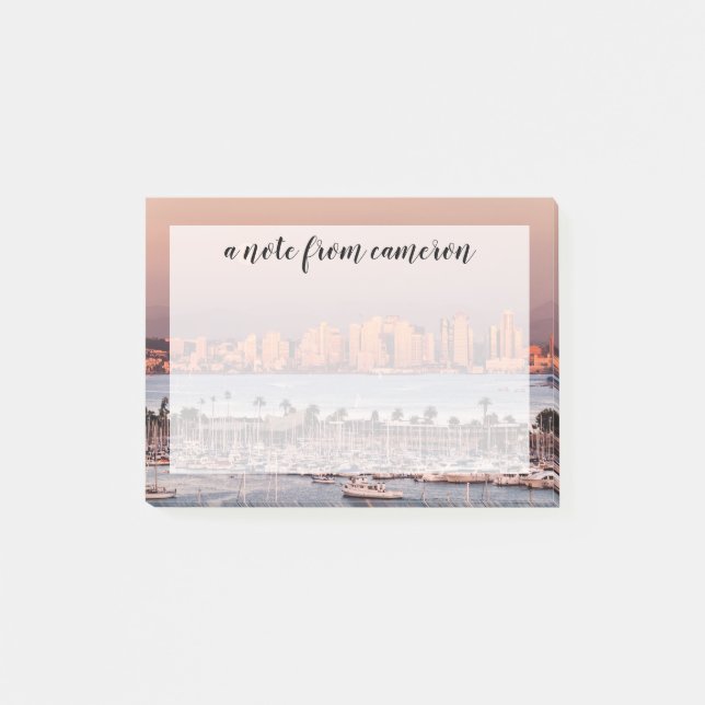 Post-it® Pleine lune sur San Diego (Devant)