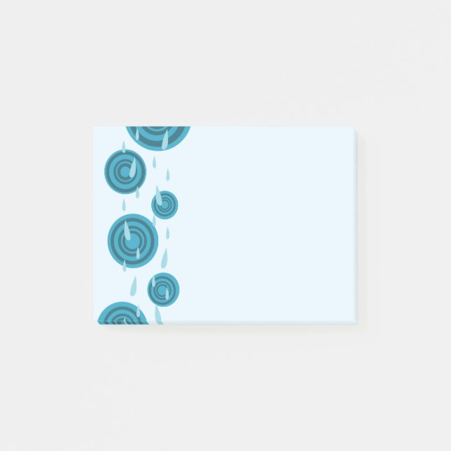 Post-it® Pluie bleue (Devant)