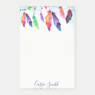 Post-it® plumes bohèmes personnalisées