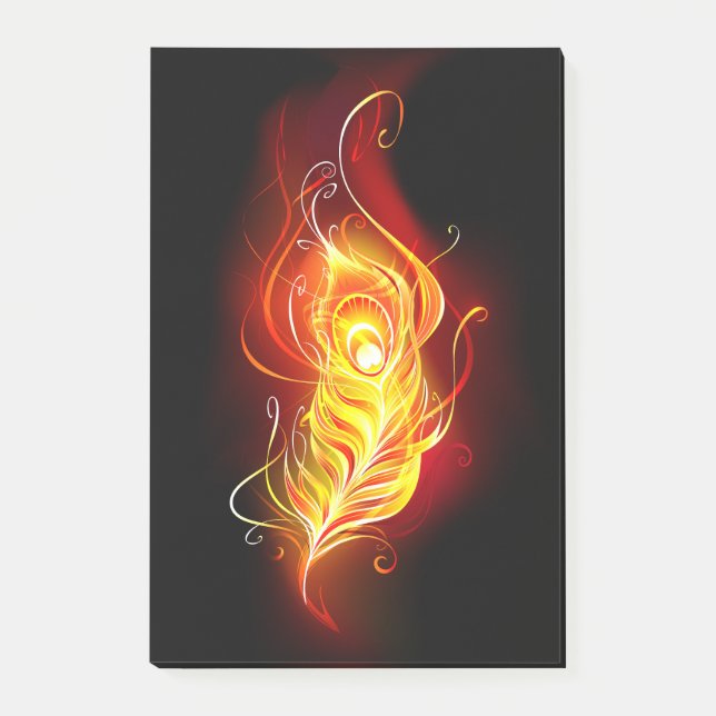 Post-it® Plumes de paquetage de feu (Devant)