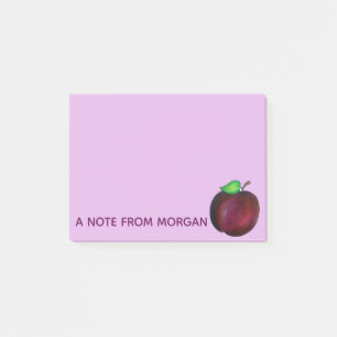 Post-it® Plums mûrs Été Purple Plum Illustration