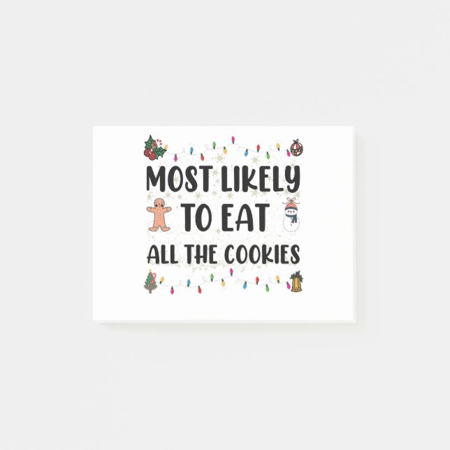 Post-it® Plus susceptible de manger tous les biscuits Humou (Devant)