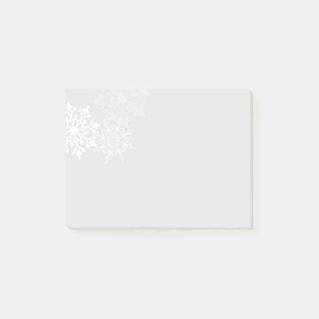 Post-it® Pneus après-le-Notes-Snowflakes (Devant)
