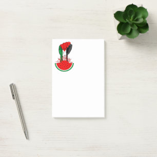 Post-it® Poing de résistance palestinienne sur le symbole d