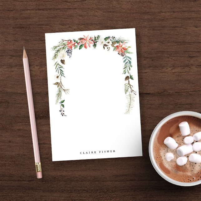 Post-it® Poinsettia Frame Personalized Christmas (Créateur téléchargé)