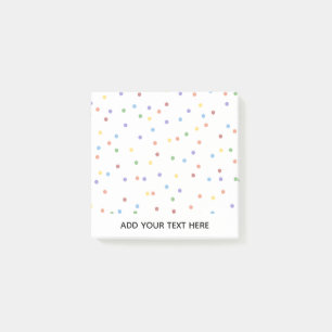 Post-it® Point de Polka Confetti Arc-en-ciel
