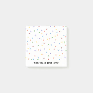 Post-it® Point de Polka Confetti Arc-en-ciel