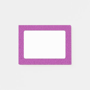 Post-it® Point de Stockinette solide de Knit d'orchidée