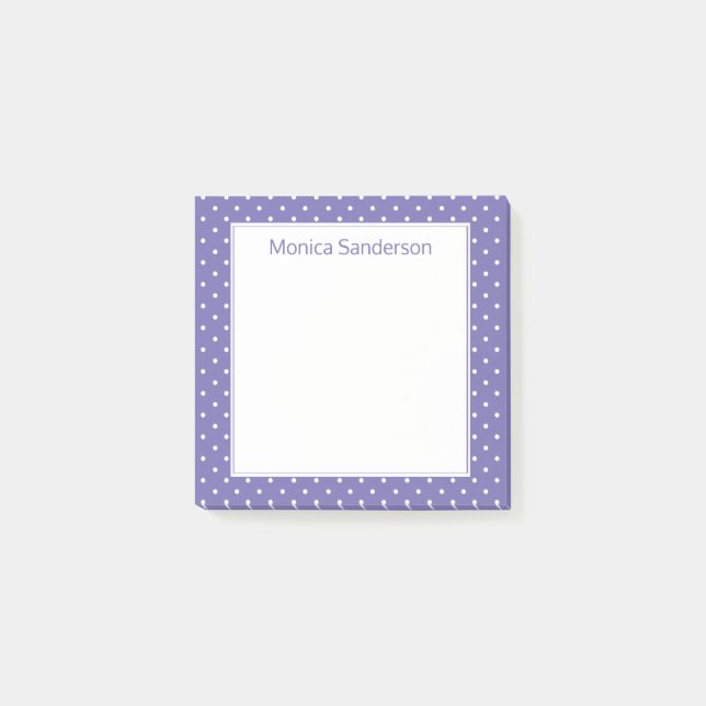 Post-it® Point Polka de Periwinkle (Devant)